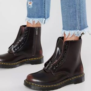 💕Dr. Martens💕 1460 Pascal Front Zip - Cherry Red Arcadia